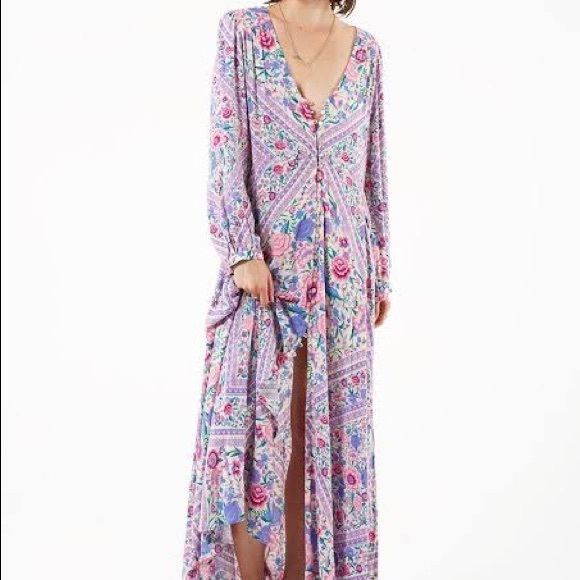SPELL & The Gypsy Babushka Mary Kate Gown lavender oversized fit with bra - Picture 3 of 14